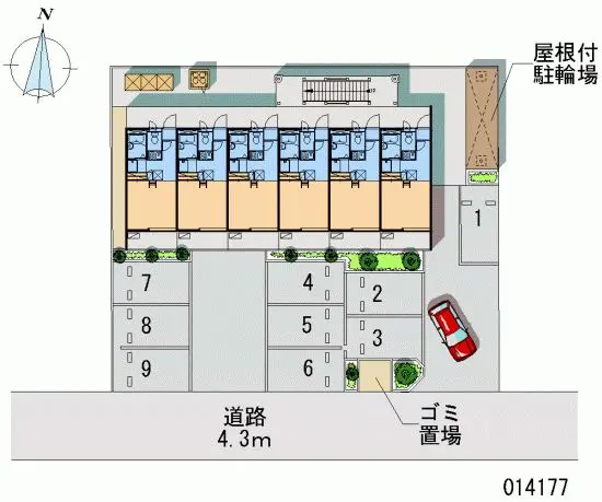 ★手数料０円★さいたま市南区文蔵 月極駐車場